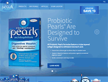 Tablet Screenshot of pearlsprobiotics.com